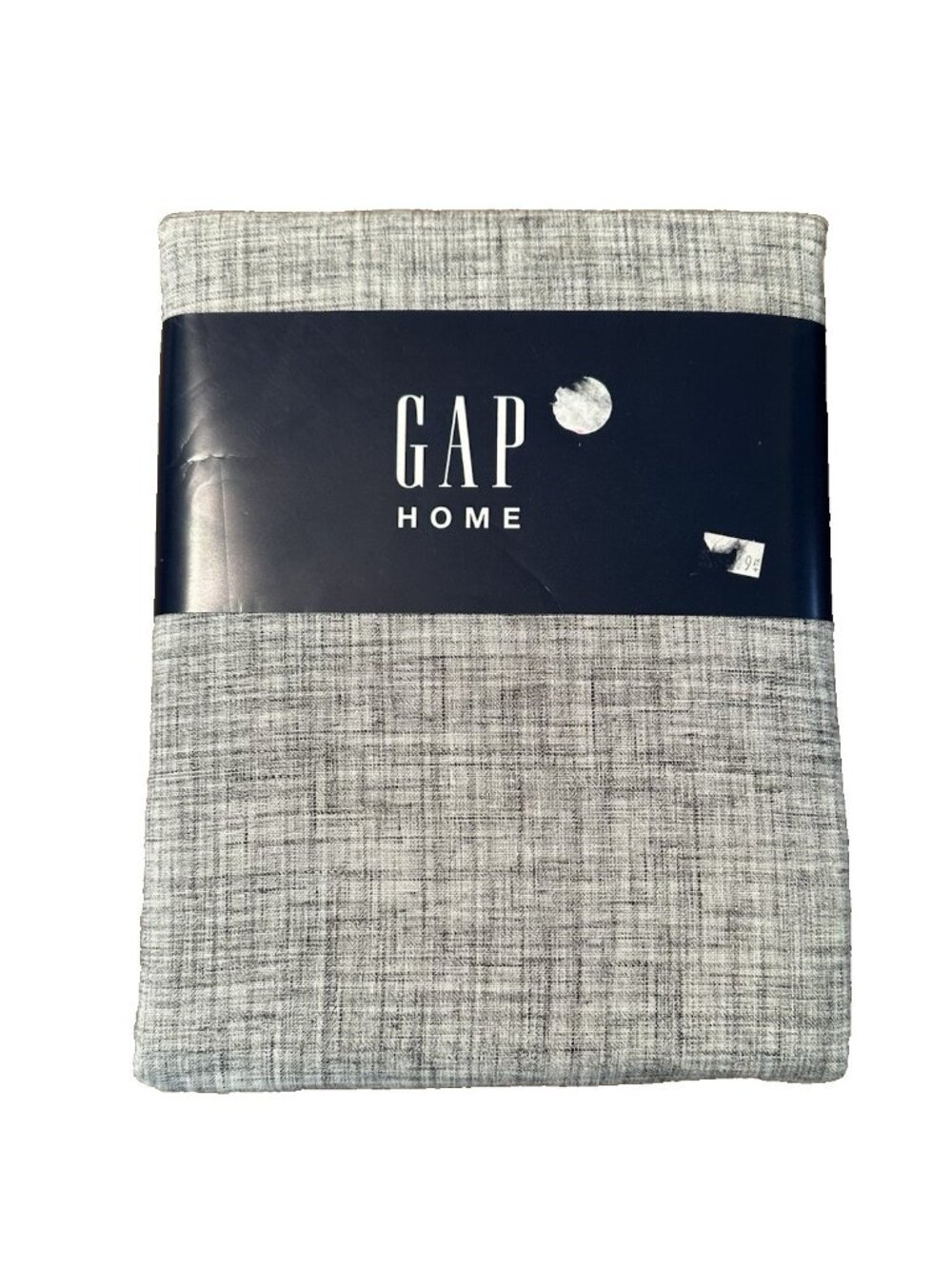 GAP Home Organic Cotton Window Curtain Pair Crosshatch 48 x 84 Farmhouse Neutral